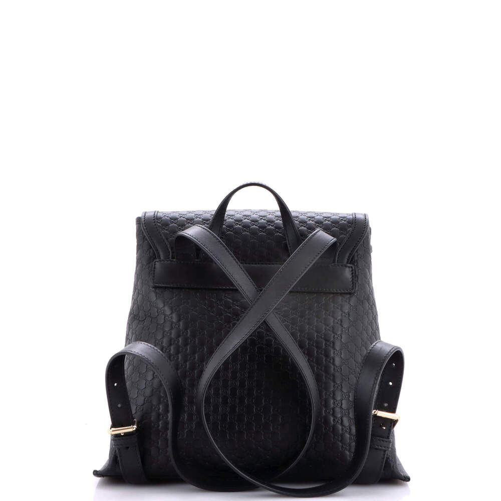 Drawstring Flap Backpack #244860G15B - Picture 3 of 8